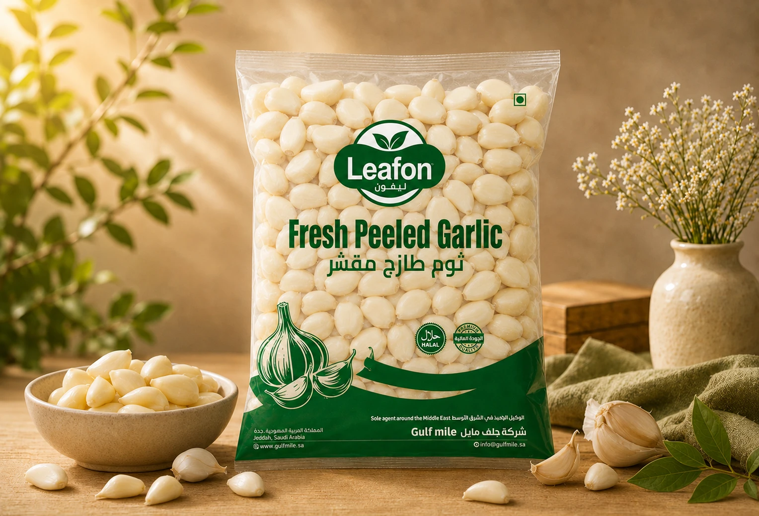 FRESH PEELED GARLIC